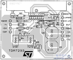 100w dmos音頻放大器tda7293電路設計與分析